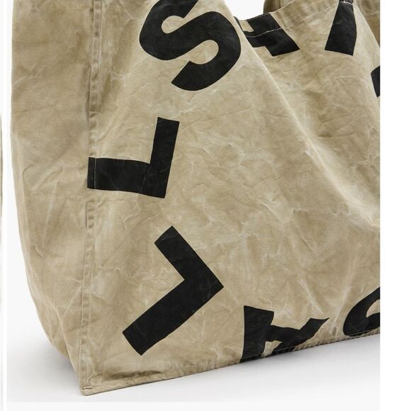 NWT AllSaints Large Tierra Canvas Tote Bag - Picture 7 of 7